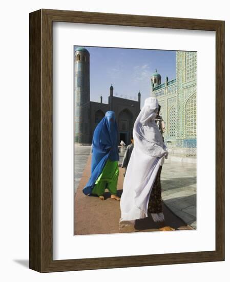 Pilgrims at the Shrine of Hazrat Ali, Mazar-I-Sharif, Afghanistan-Jane Sweeney-Framed Photographic Print