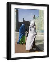 Pilgrims at the Shrine of Hazrat Ali, Mazar-I-Sharif, Afghanistan-Jane Sweeney-Framed Photographic Print