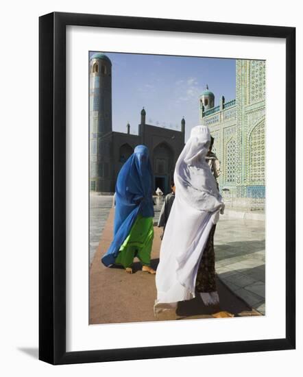 Pilgrims at the Shrine of Hazrat Ali, Mazar-I-Sharif, Afghanistan-Jane Sweeney-Framed Photographic Print