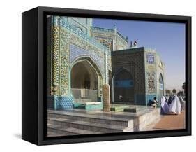 Pilgrims at the Shrine of Hazrat Ali, Mazar-I-Sharif, Afghanistan-Jane Sweeney-Framed Stretched Canvas