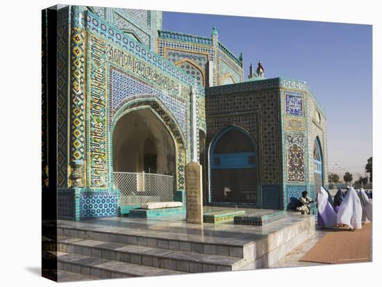 Pilgrims at the Shrine of Hazrat Ali, Mazar-I-Sharif, Afghanistan-Jane Sweeney-Stretched Canvas