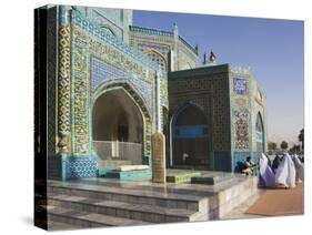 Pilgrims at the Shrine of Hazrat Ali, Mazar-I-Sharif, Afghanistan-Jane Sweeney-Stretched Canvas