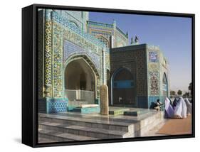 Pilgrims at the Shrine of Hazrat Ali, Mazar-I-Sharif, Afghanistan-Jane Sweeney-Framed Stretched Canvas