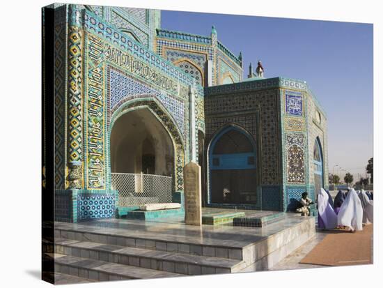 Pilgrims at the Shrine of Hazrat Ali, Mazar-I-Sharif, Afghanistan-Jane Sweeney-Stretched Canvas