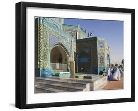 Pilgrims at the Shrine of Hazrat Ali, Mazar-I-Sharif, Afghanistan-Jane Sweeney-Framed Premium Photographic Print