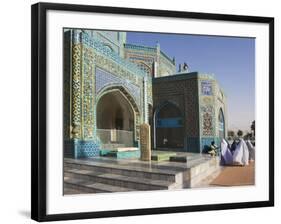 Pilgrims at the Shrine of Hazrat Ali, Mazar-I-Sharif, Afghanistan-Jane Sweeney-Framed Photographic Print