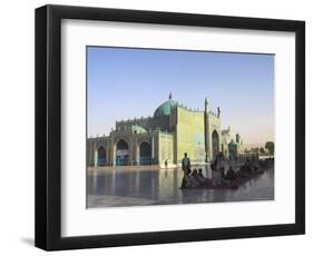 Pilgrims at the Shrine of Hazrat Ali, Mazar-I-Sharif, Afghanistan-Jane Sweeney-Framed Photographic Print