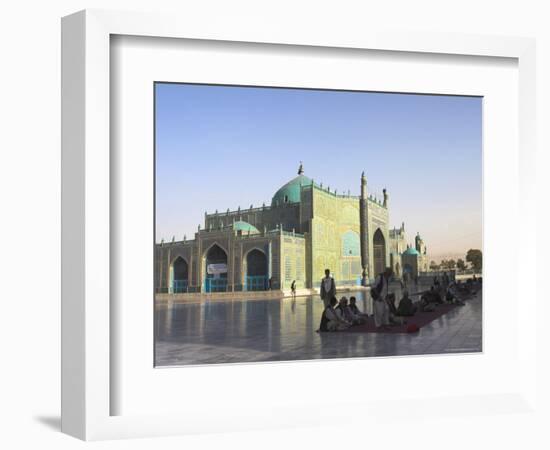 Pilgrims at the Shrine of Hazrat Ali, Mazar-I-Sharif, Afghanistan-Jane Sweeney-Framed Photographic Print