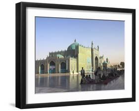 Pilgrims at the Shrine of Hazrat Ali, Mazar-I-Sharif, Afghanistan-Jane Sweeney-Framed Photographic Print