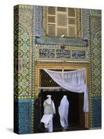 Pilgrims at the Shrine of Hazrat Ali, Mazar-I-Sharif, Afghanistan-Jane Sweeney-Stretched Canvas