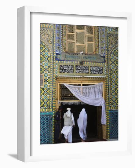 Pilgrims at the Shrine of Hazrat Ali, Mazar-I-Sharif, Afghanistan-Jane Sweeney-Framed Photographic Print