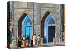 Pilgrims at the Shrine of Hazrat Ali, Who was Assassinated in 661, Mazar-I-Sharif, Afghanistan-Jane Sweeney-Stretched Canvas