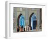 Pilgrims at the Shrine of Hazrat Ali, Who was Assassinated in 661, Mazar-I-Sharif, Afghanistan-Jane Sweeney-Framed Photographic Print