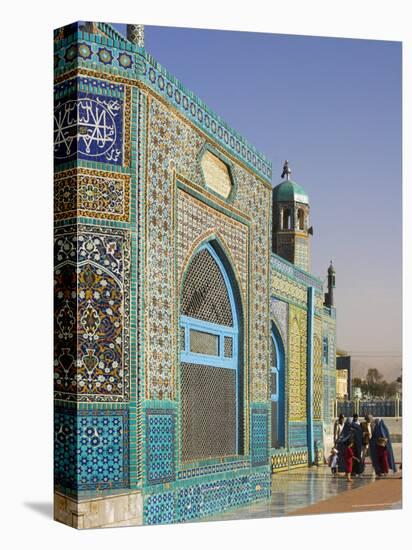Pilgrims at the Shrine of Hazrat Ali, Who was Assassinated in 661, Mazar-I-Sharif, Afghanistan-Jane Sweeney-Stretched Canvas