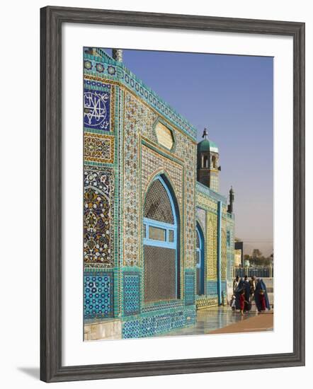 Pilgrims at the Shrine of Hazrat Ali, Who was Assassinated in 661, Mazar-I-Sharif, Afghanistan-Jane Sweeney-Framed Photographic Print