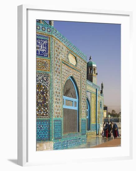 Pilgrims at the Shrine of Hazrat Ali, Who was Assassinated in 661, Mazar-I-Sharif, Afghanistan-Jane Sweeney-Framed Photographic Print