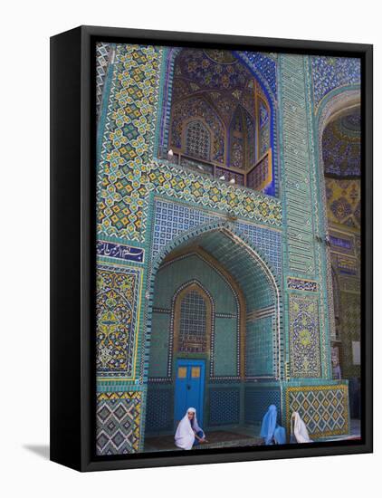 Pilgrims at the Shrine of Hazrat Ali, Who was Assassinated in 661, Mazar-I-Sharif, Afghanistan-Jane Sweeney-Framed Stretched Canvas