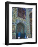 Pilgrims at the Shrine of Hazrat Ali, Who was Assassinated in 661, Mazar-I-Sharif, Afghanistan-Jane Sweeney-Framed Premium Photographic Print