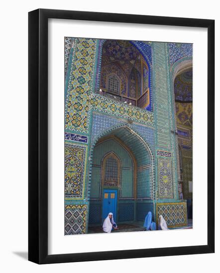 Pilgrims at the Shrine of Hazrat Ali, Who was Assassinated in 661, Mazar-I-Sharif, Afghanistan-Jane Sweeney-Framed Photographic Print