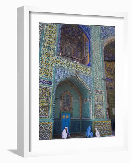 Pilgrims at the Shrine of Hazrat Ali, Who was Assassinated in 661, Mazar-I-Sharif, Afghanistan-Jane Sweeney-Framed Photographic Print