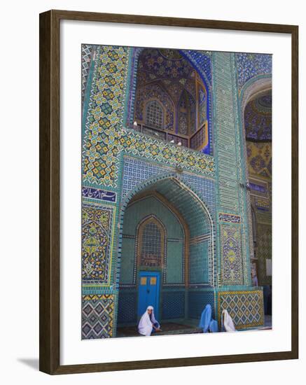 Pilgrims at the Shrine of Hazrat Ali, Who was Assassinated in 661, Mazar-I-Sharif, Afghanistan-Jane Sweeney-Framed Photographic Print