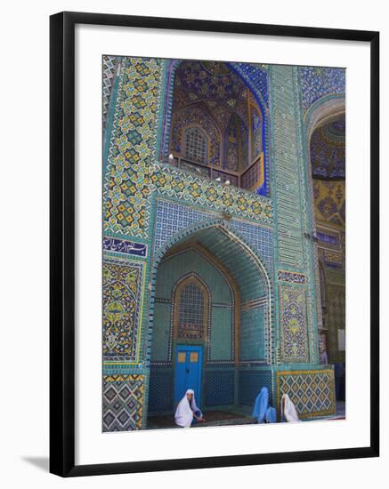 Pilgrims at the Shrine of Hazrat Ali, Who was Assassinated in 661, Mazar-I-Sharif, Afghanistan-Jane Sweeney-Framed Photographic Print