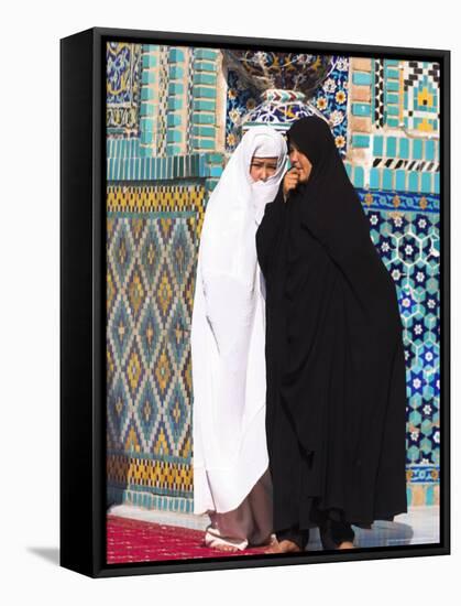 Pilgrims at the Shrine of Hazrat Ali, Who was Assassinated in 661, Mazar-I-Sharif, Afghanistan-Jane Sweeney-Framed Stretched Canvas