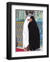 Pilgrims at the Shrine of Hazrat Ali, Who was Assassinated in 661, Mazar-I-Sharif, Afghanistan-Jane Sweeney-Framed Photographic Print