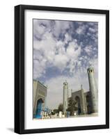 Pilgrims at the Shrine of Hazrat Ali, Who was Assassinated in 661, Mazar-I-Sharif, Afghanistan-Jane Sweeney-Framed Photographic Print