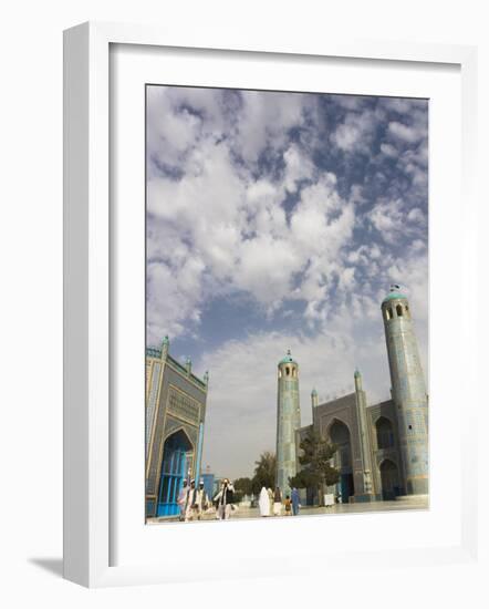 Pilgrims at the Shrine of Hazrat Ali, Who was Assassinated in 661, Mazar-I-Sharif, Afghanistan-Jane Sweeney-Framed Photographic Print