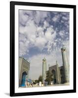 Pilgrims at the Shrine of Hazrat Ali, Who was Assassinated in 661, Mazar-I-Sharif, Afghanistan-Jane Sweeney-Framed Photographic Print