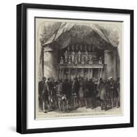 Pilgrims at the Shrine of St Edmund of Canterbury, in the Abbey Church of Pontigny-null-Framed Giclee Print