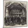 Pilgrims at the Shrine of St Edmund of Canterbury, in the Abbey Church of Pontigny-null-Mounted Giclee Print