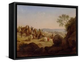 Pilgrims before Jerusalem, 1831-Nikanor Grigoryevich Chernetsov-Framed Stretched Canvas