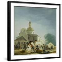 Pilgrims Before the Capel of Saint Isidore La Ermita De San Isidro El Dia De La Fiesta 1788-Suzanne Valadon-Framed Giclee Print