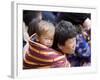 Pilgrims, Buddhist Festival (Tsechu), Trashi Chhoe Dzong, Thimphu, Bhutan-Angelo Cavalli-Framed Photographic Print