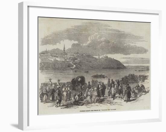 Pilgrims Crossing the Dnieper to The Holy City of Kieff-null-Framed Giclee Print