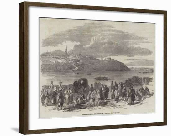 Pilgrims Crossing the Dnieper to The Holy City of Kieff-null-Framed Giclee Print