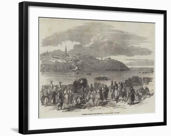 Pilgrims Crossing the Dnieper to The Holy City of Kieff-null-Framed Giclee Print