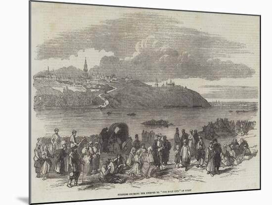 Pilgrims Crossing the Dnieper to The Holy City of Kieff-null-Mounted Giclee Print