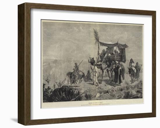 Pilgrims En Route to Mecca-Richard Beavis-Framed Giclee Print