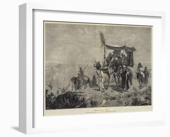 Pilgrims En Route to Mecca-Richard Beavis-Framed Giclee Print