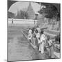 Pilgrims Feeding Holy Turtles, Arakan Pagoda, Mandalay, Burma, 1908-null-Mounted Photographic Print