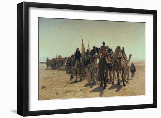 Pilgrims Going to Mecca, 1861-Leon-Auguste-Adolphe Belly-Framed Giclee Print