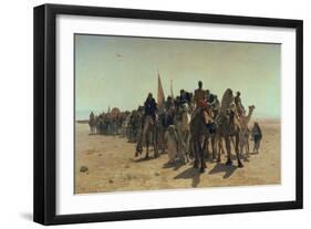 Pilgrims Going to Mecca, 1861-Leon-Auguste-Adolphe Belly-Framed Giclee Print