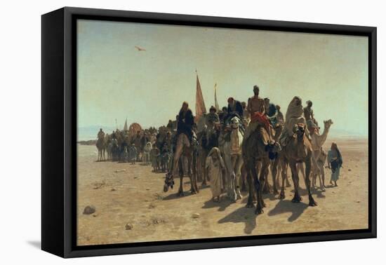 Pilgrims Going to Mecca, 1861-Leon-Auguste-Adolphe Belly-Framed Stretched Canvas