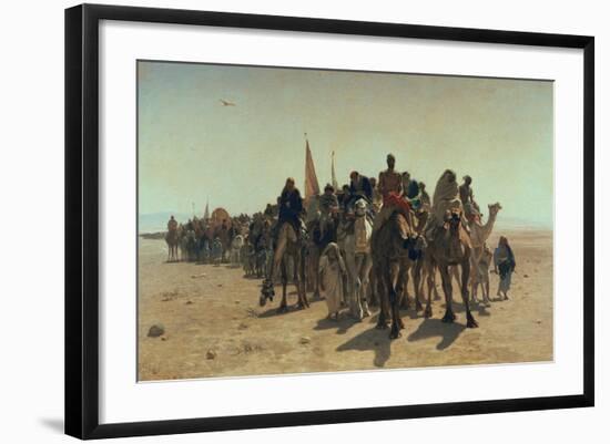 Pilgrims Going to Mecca, 1861-Leon-Auguste-Adolphe Belly-Framed Giclee Print