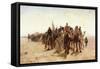 Pilgrims Going to Mecca; Pelerins Allant a La Mecque, 1890-Louis Comfort Tiffany-Framed Stretched Canvas