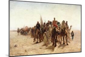 Pilgrims Going to Mecca; Pelerins Allant a La Mecque, 1890-Louis Comfort Tiffany-Mounted Giclee Print