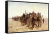 Pilgrims Going to Mecca; Pelerins Allant a La Mecque, 1890-Louis Comfort Tiffany-Framed Stretched Canvas